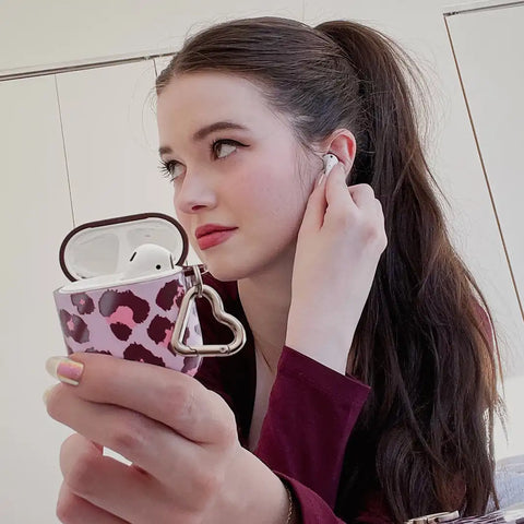 Purrfect Pink Leopard AirPod Case