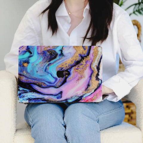 Galaxy Glitter Marble MacBook Case 2.0