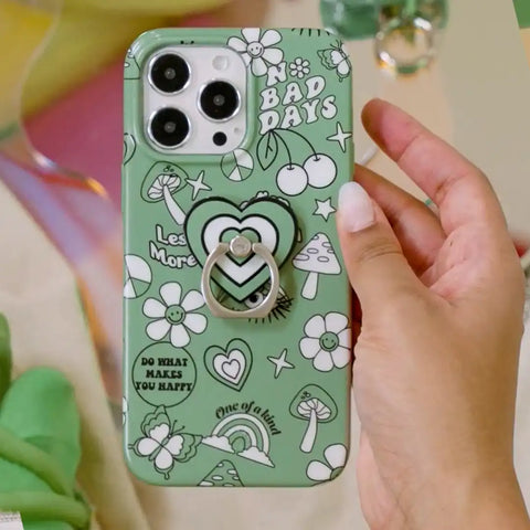 Good Vibes Matcha Phone Ring