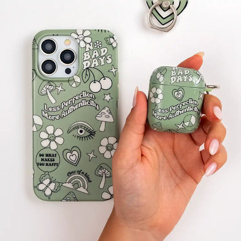 Good Vibes Matcha AirPod Case