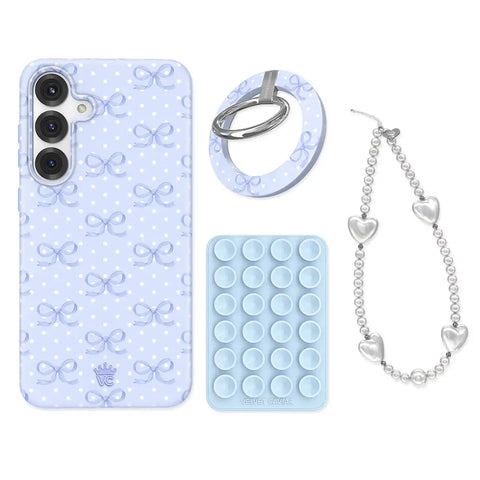 Lovely Blue Bows Samsung Bundle Set