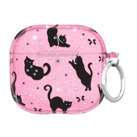 Lucky Kittens Glitter AirPod Case