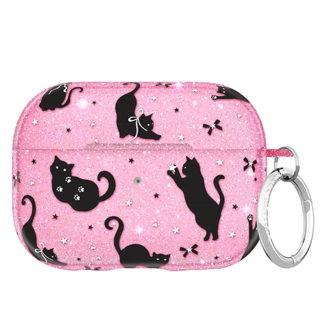 Lucky Kittens Glitter AirPod Case