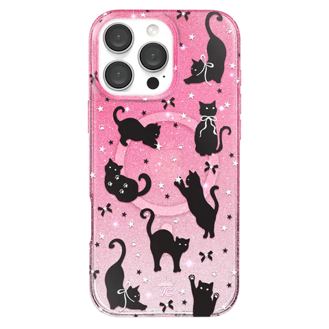 Lucky Kittens Glitter iPhone Case