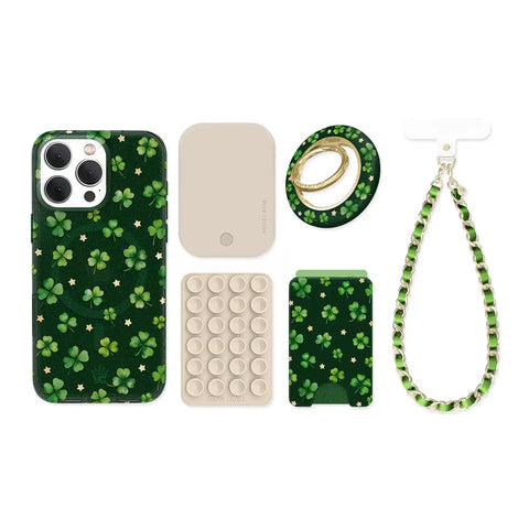Lucky Clover Glitter iPhone Bundle Set