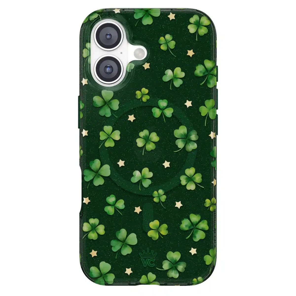 Lucky Clover Glitter iPhone Case