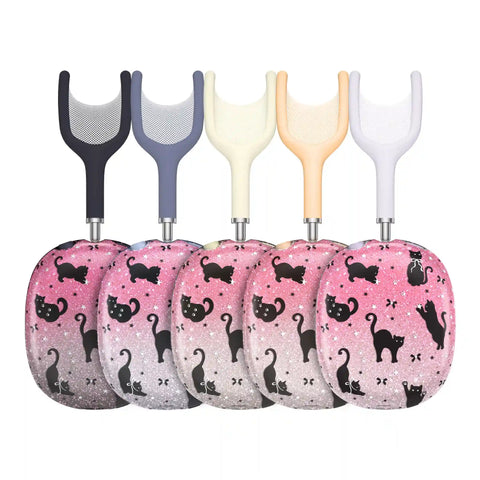 Lucky Kittens Glitter AirPod Max Case
