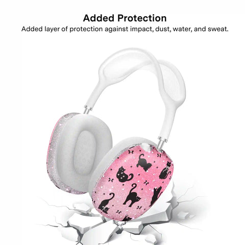 Lucky Kittens Glitter AirPod Max Case