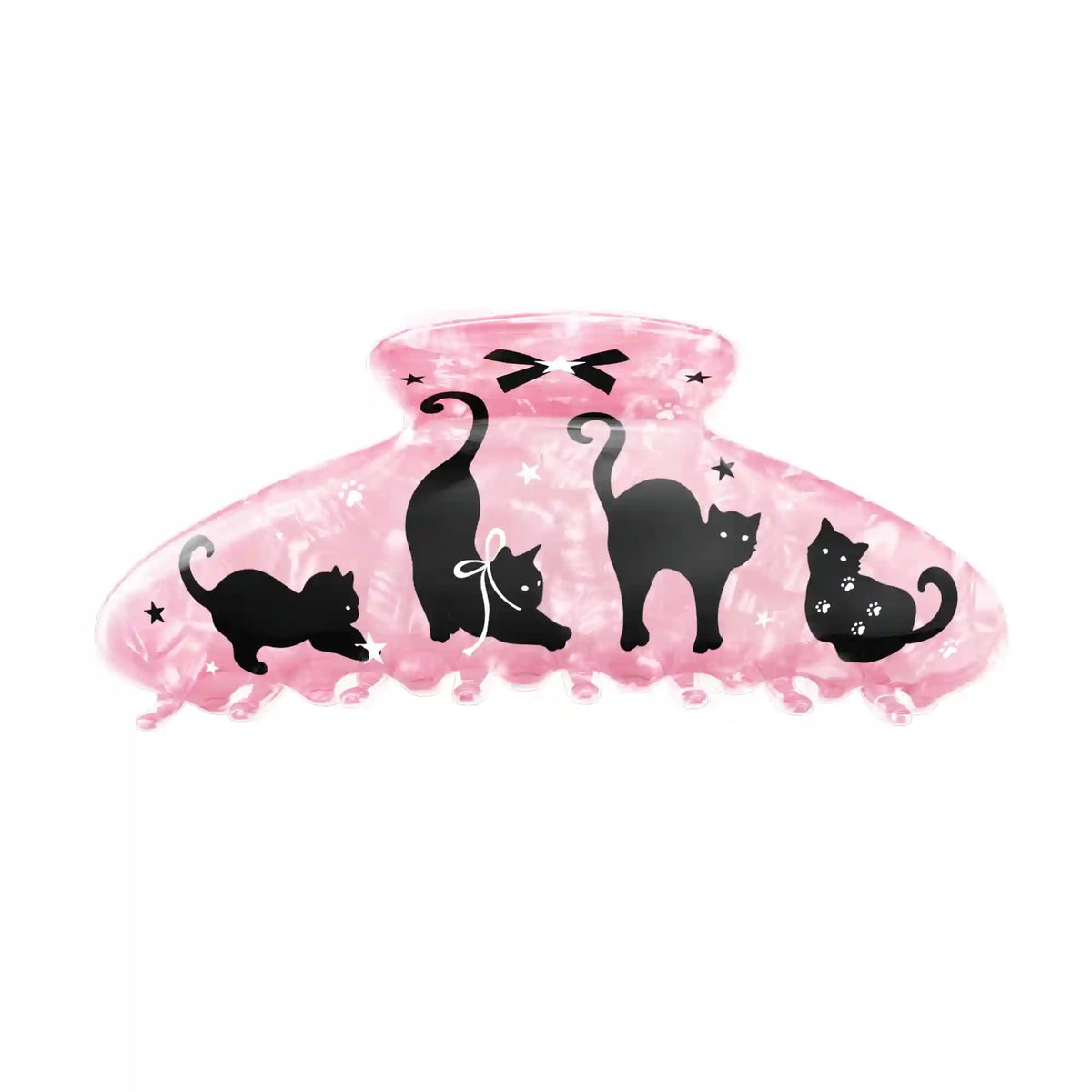 Lucky Kittens Large Hair Clip