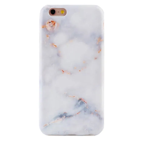 Gray Clouds Marble iPhone Case