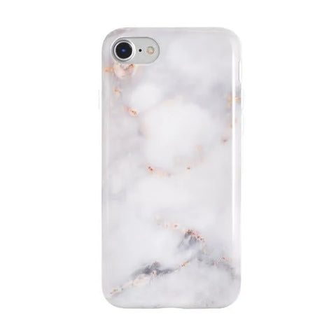 Gray Clouds Marble iPhone Case