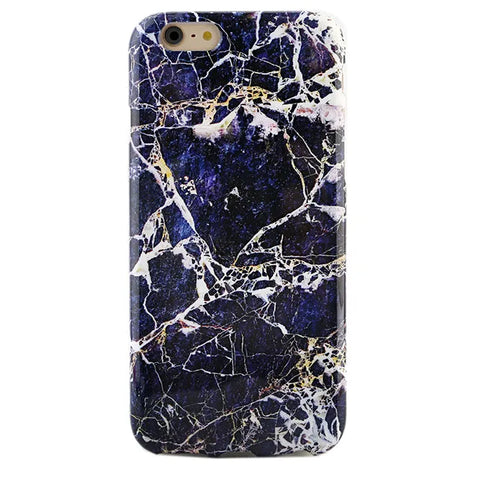 Midnight Gold Marble iPhone Case