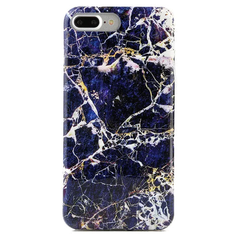 Midnight Gold Marble iPhone Case