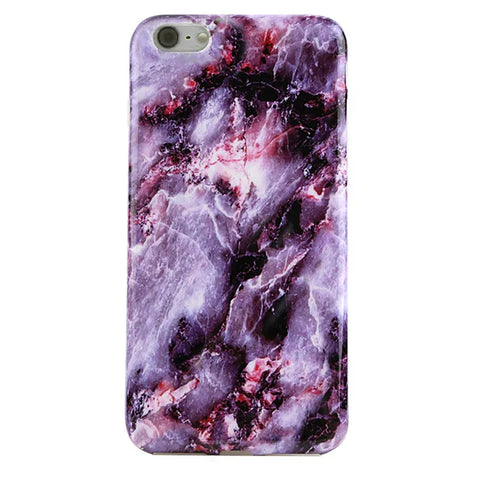 Purple Stone Marble iPhone Case