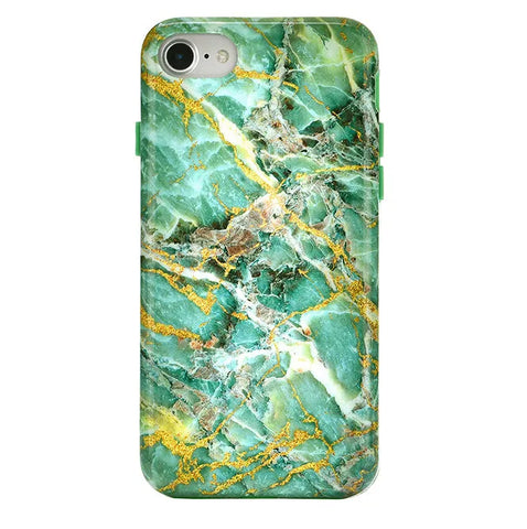 Green Emerald Marble iPhone Case