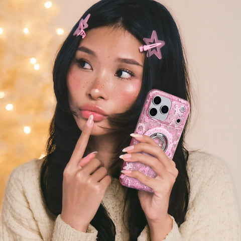 Pink Christmas MagSafe Grip Ring