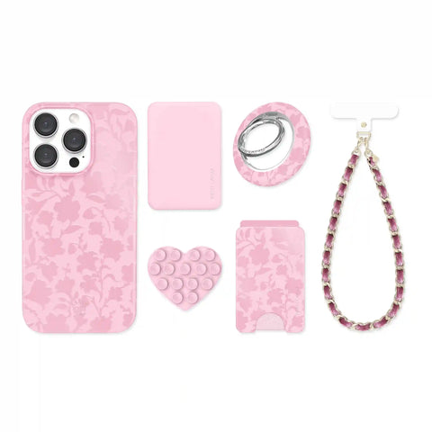 Magical Mauve Floral iPhone Bundle Set