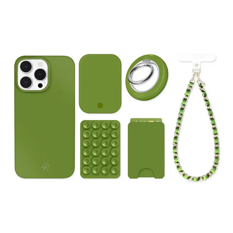 Matcha Green iPhone Bundle Set