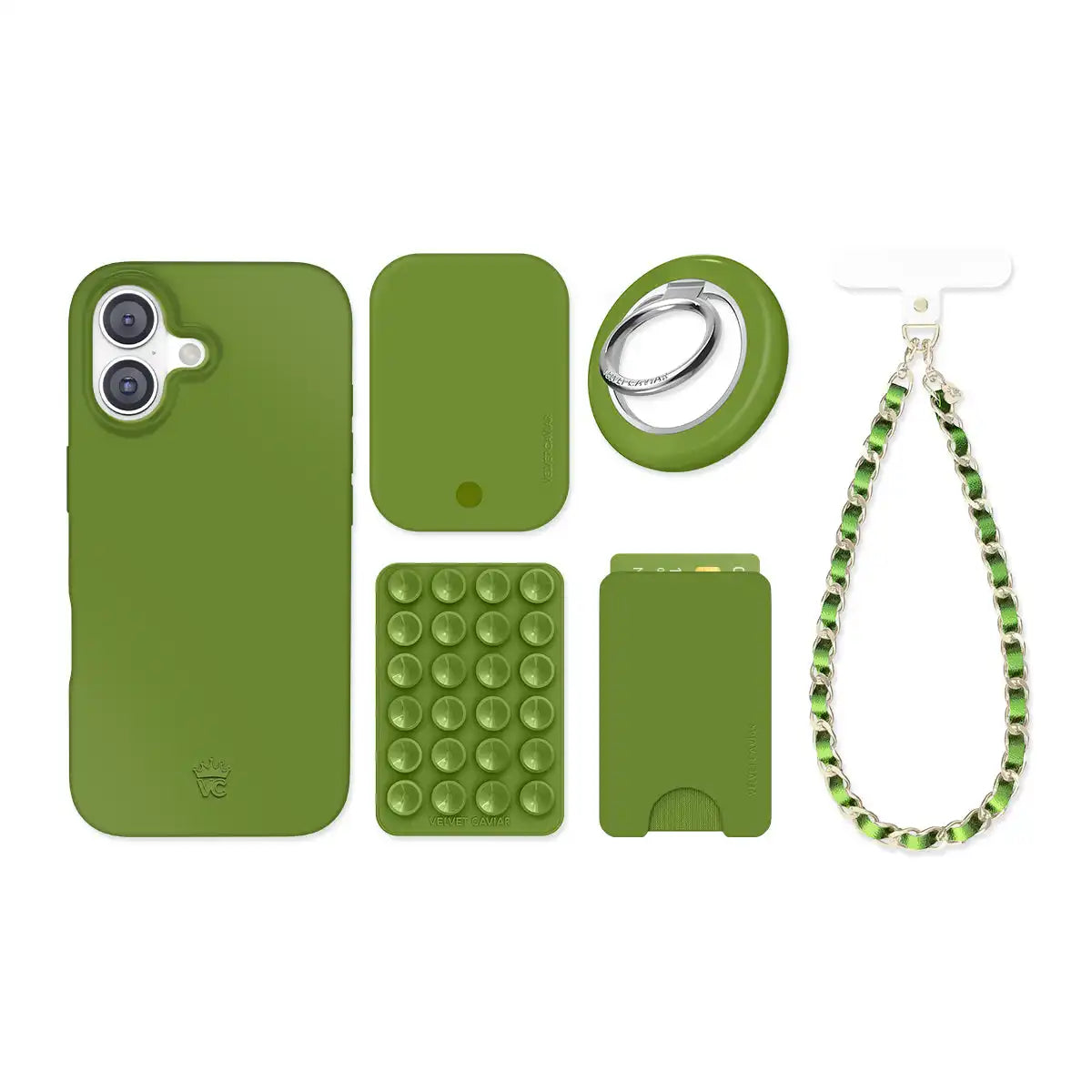 Matcha Green iPhone Bundle Set