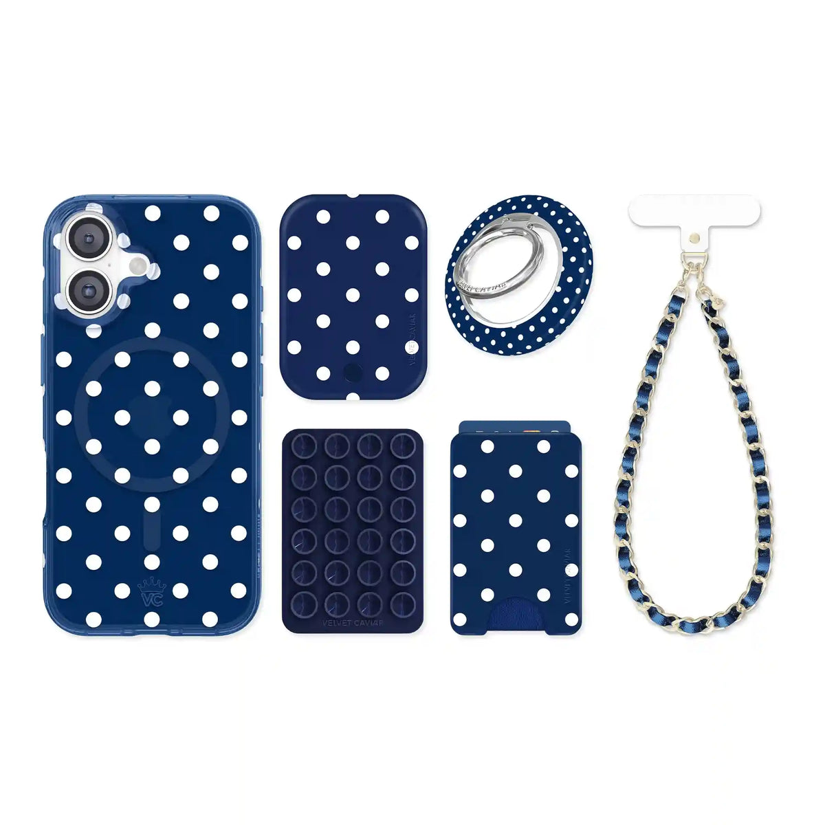 Midnight Polka Dot iPhone Bundle Set