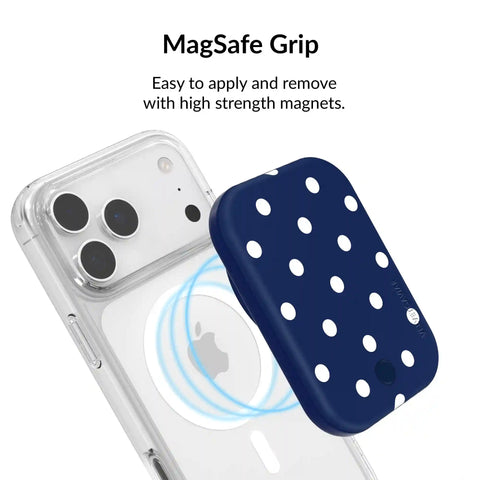 Midnight Polka Dot Portable MagSafe Charger Power Pack
