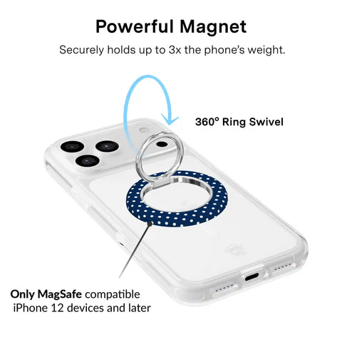 Midnight Polka Dot MagSafe Grip Ring
