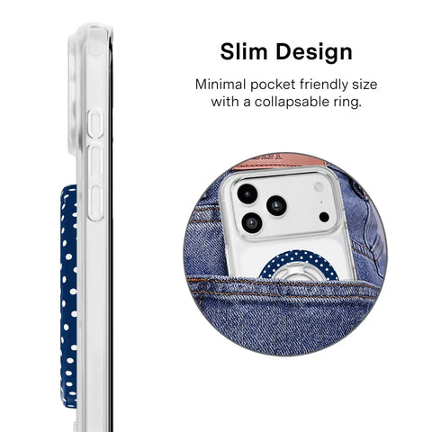 Midnight Polka Dot MagSafe Grip Ring