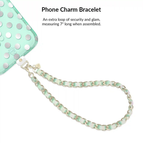 Mint Chrome Polka Dot iPhone Bundle Set