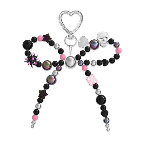 Gothic Bow Bag Charm