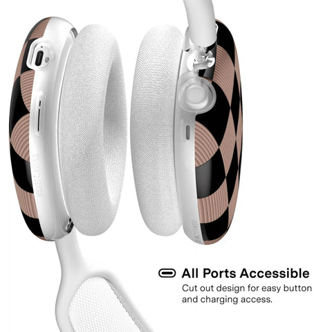 Mocha Vibe Checkered AirPod Max Case