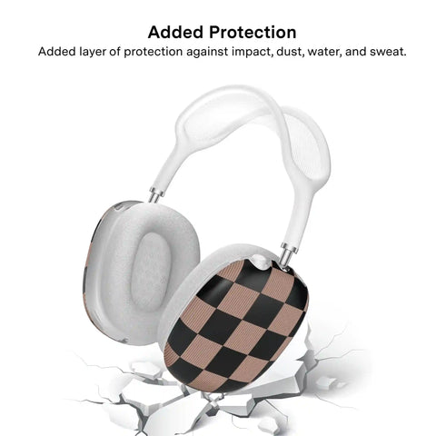 Mocha Vibe Checkered AirPod Max Case