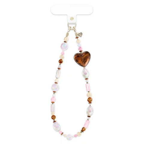 Espresso Stone Phone Charm