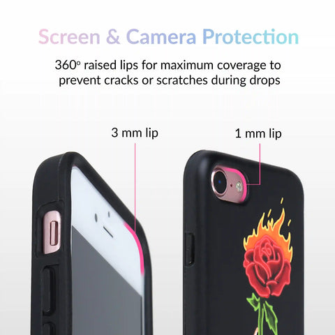 Neon Rose iPhone Case by Nessa