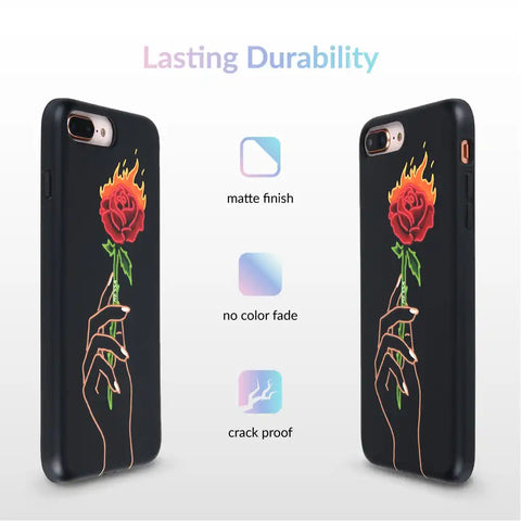 Neon Rose iPhone Case by Nessa