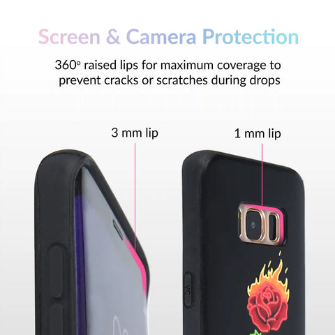 Neon Rose iPhone Case by Nessa