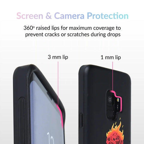 Neon Rose iPhone Case by Nessa