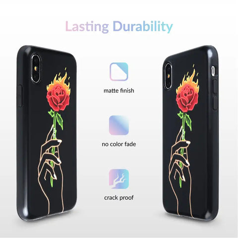 Neon Rose iPhone Case by Nessa