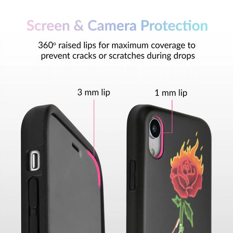 Neon Rose iPhone Case by Nessa