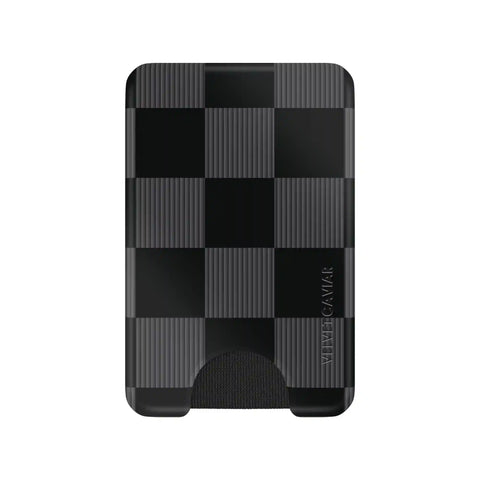 Noir Vibe Checkered Magsafe Wallet