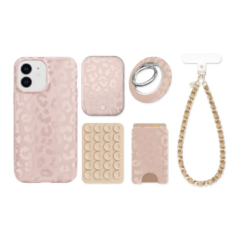 Nude Leopard iPhone Bundle Set
