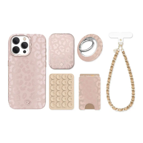 Nude Leopard iPhone Bundle Set