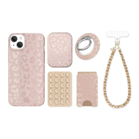 Nude Leopard iPhone Bundle Set