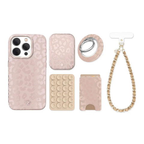Nude Leopard iPhone Bundle Set