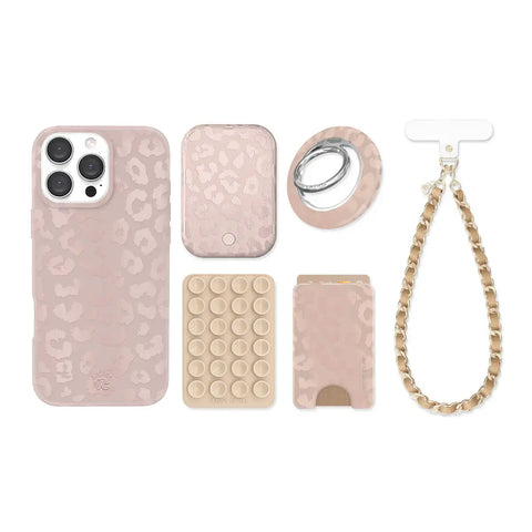 Nude Leopard iPhone Bundle Set