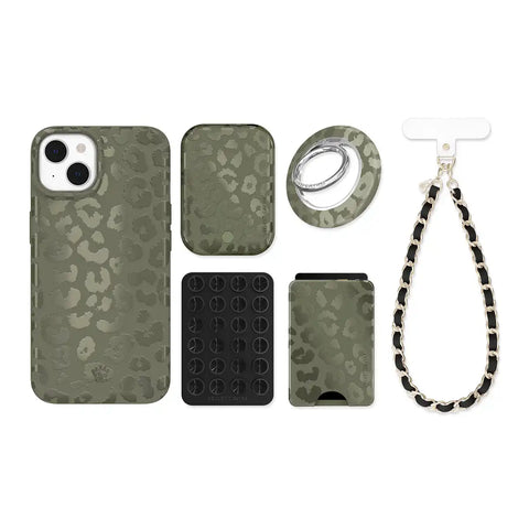 Olive Leopard iPhone Bundle Set