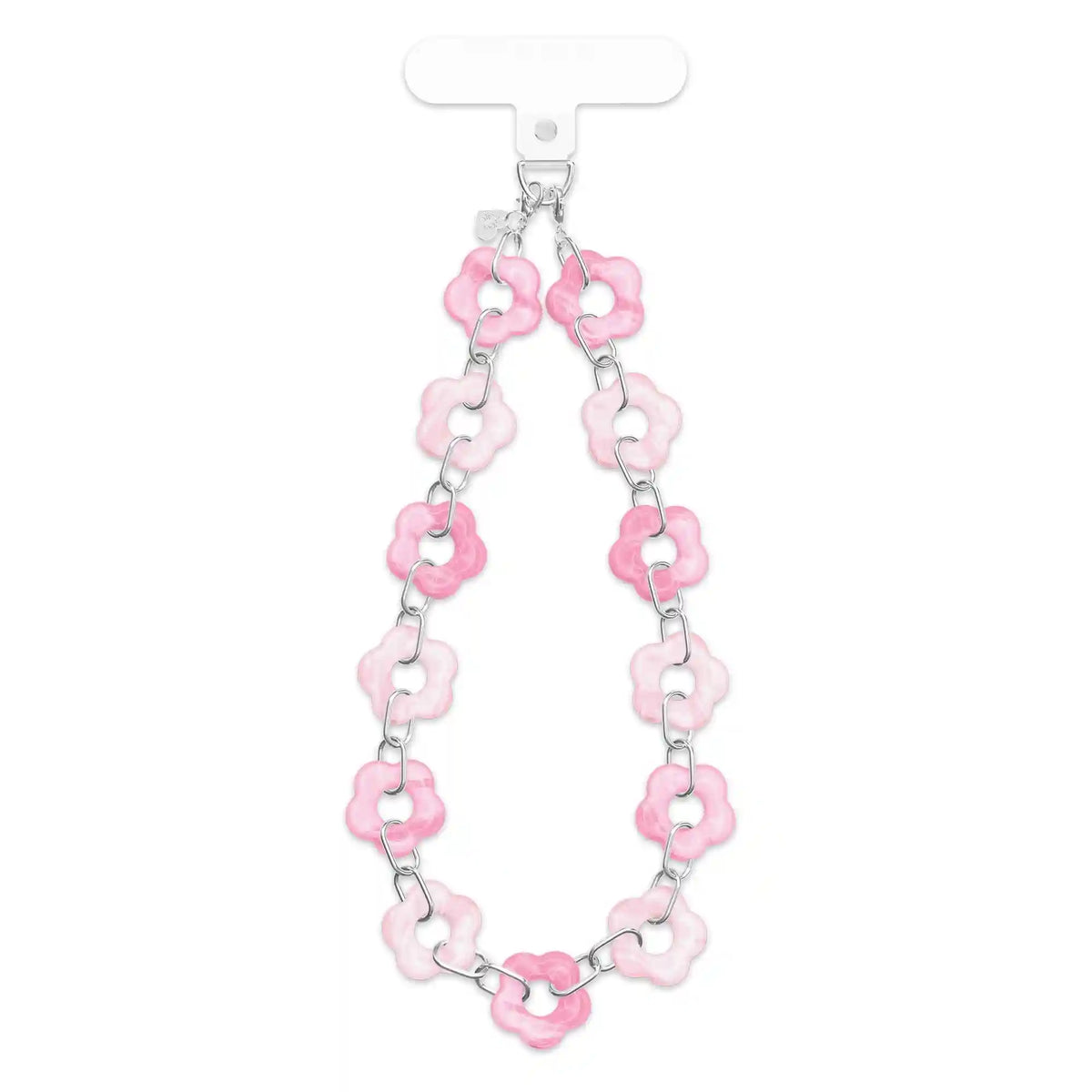 Pink Blossom Chain Phone Charm