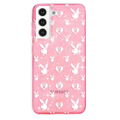 Playboy Pink Bunny Glitter Samsung Case