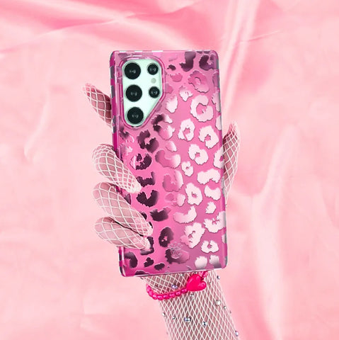 Pink Ruby Leopard Samsung Case