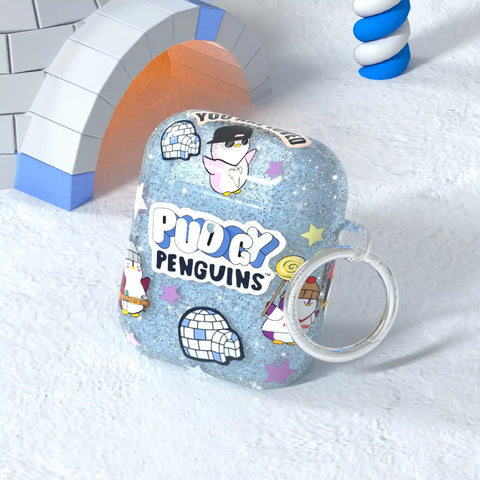 Pudgy Penguins Iceberg Glitter AirPod Case