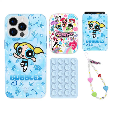 The Powerpuff Girls Bubbles iPhone Bundle Set - Wallet